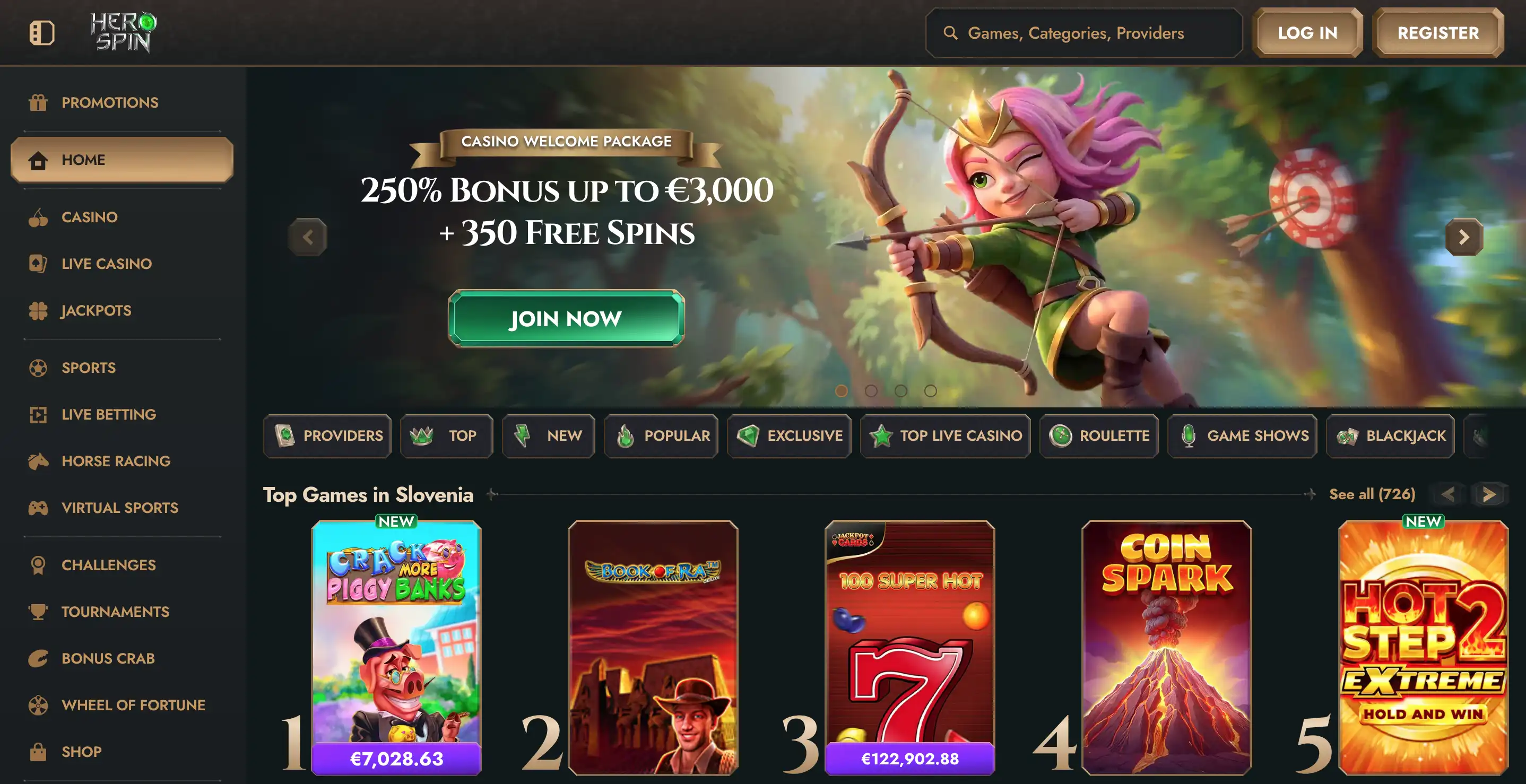 Herospin Casino